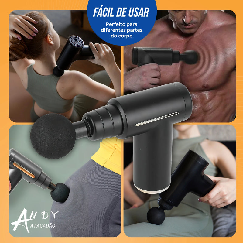 Massageador Portátil / Mini Pistola De Alívio Muscular - GreatPower